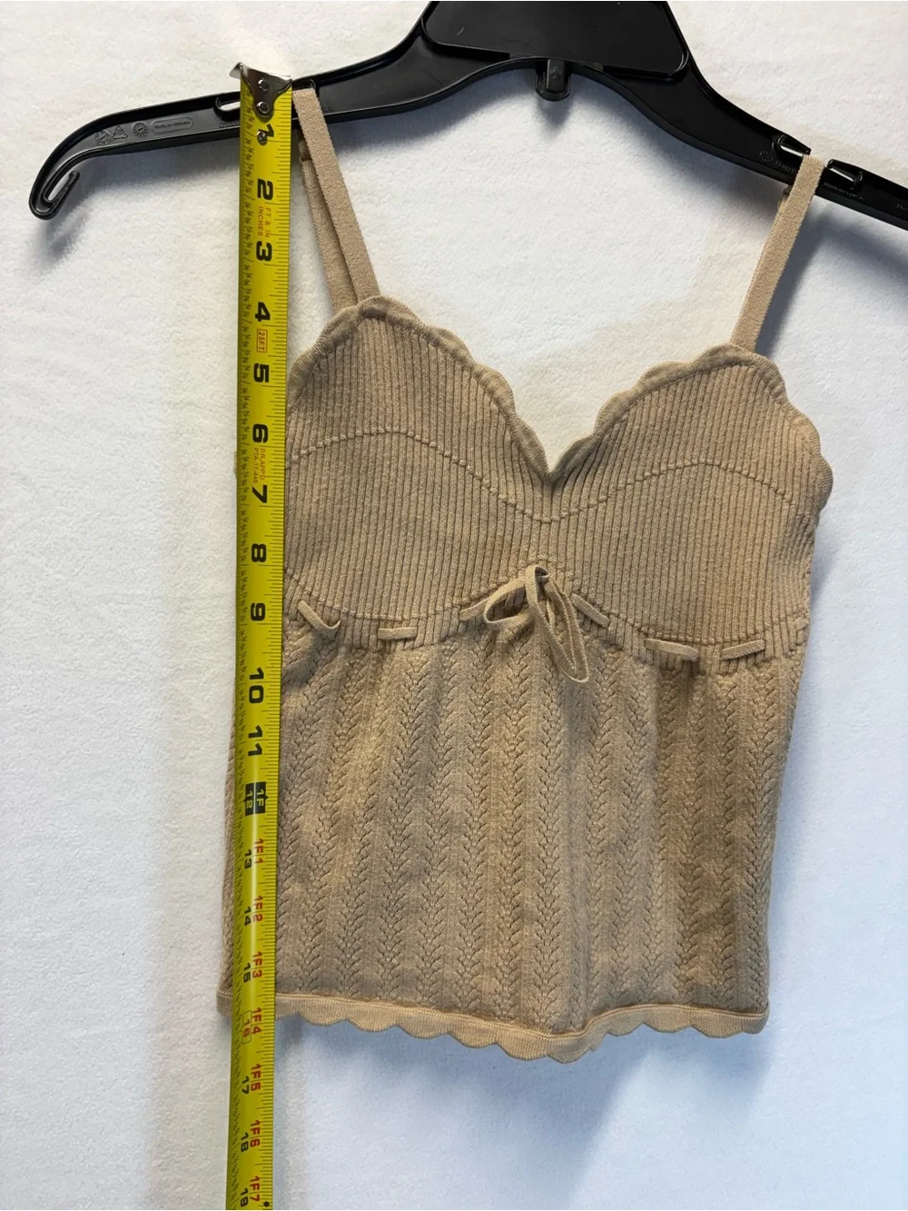 Wilfred Camel Ribbed Tie-Front Knit Cami - Picture 5 of 6